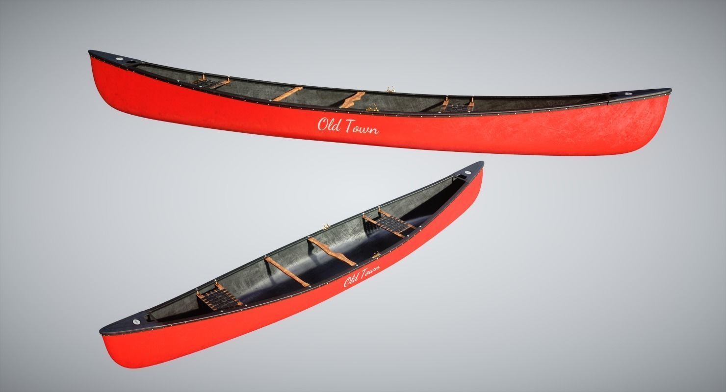 Canoe 3D model_6