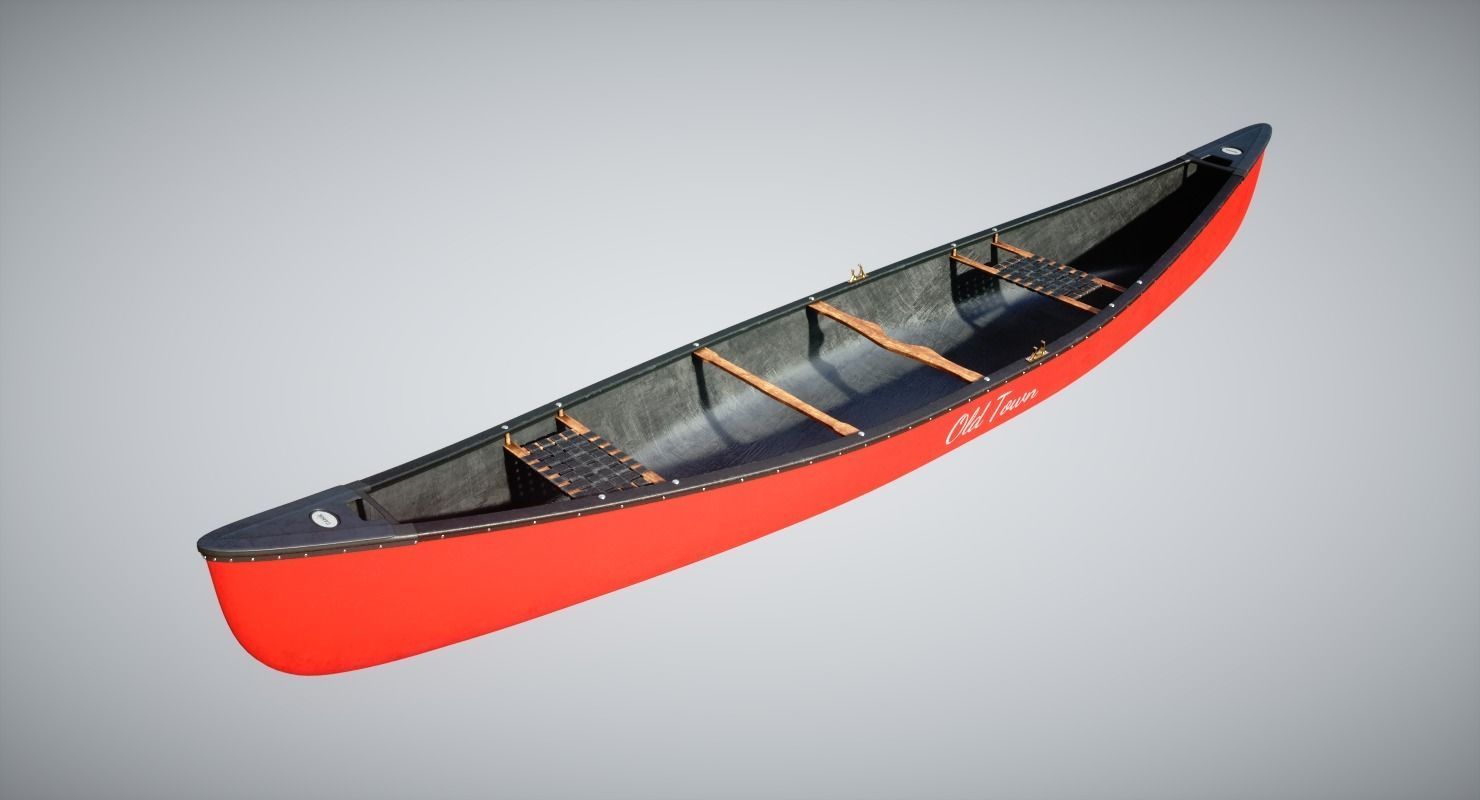 Canoe 3D model_5