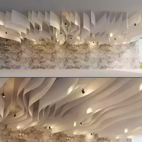 Suspended ceiling 19 Low-poly 3D model