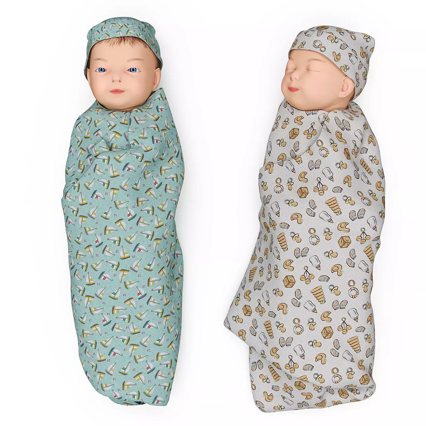 Baby kid 3D model