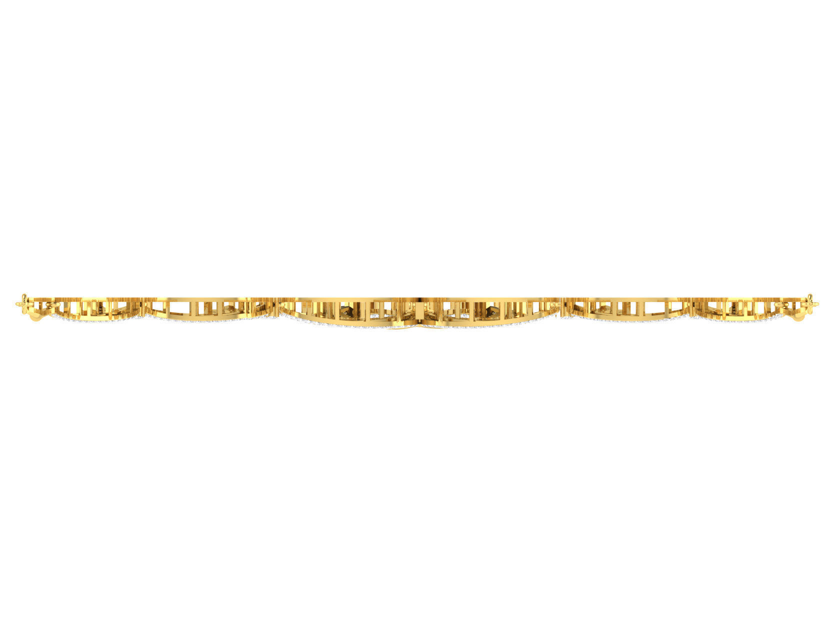 Women necklace-earrings set 3dm stl render detail 3D print model 3D print model_5