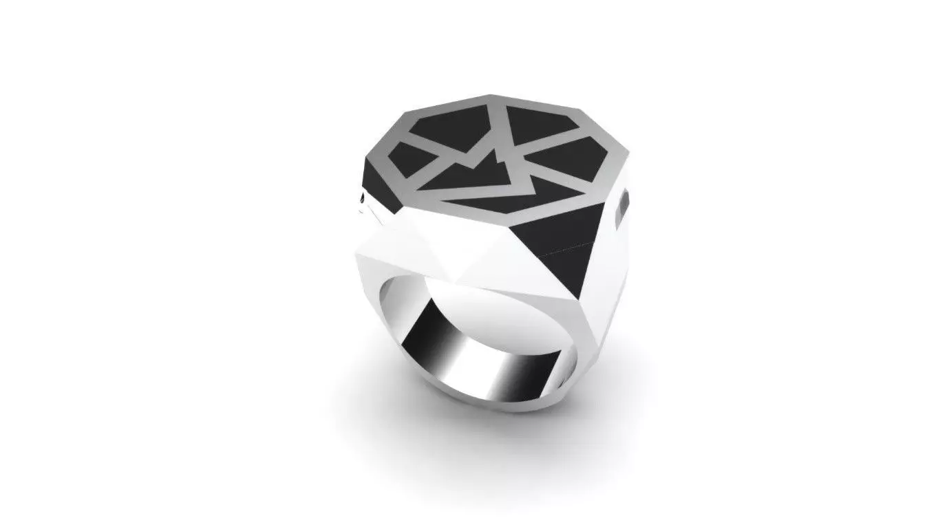 Mirror ring 3D print model_0