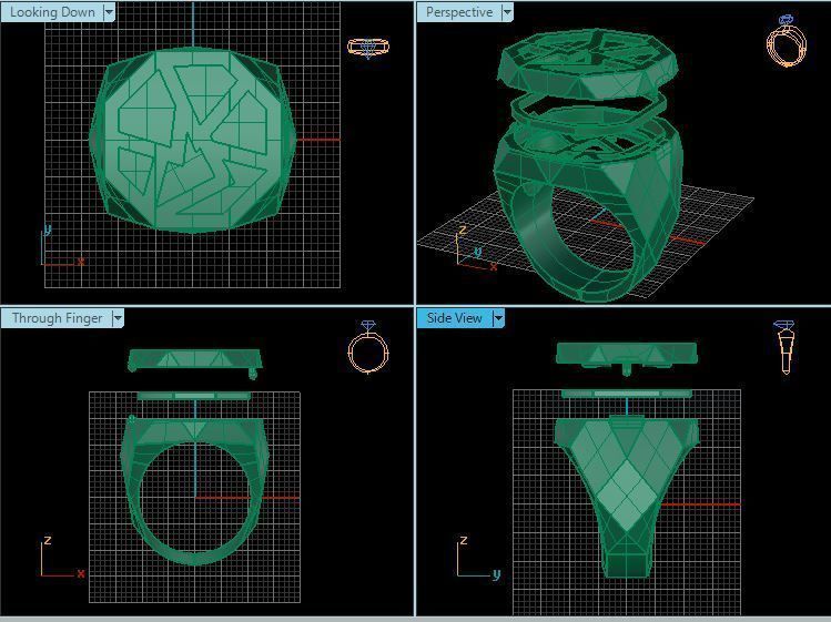 Mirror ring 3D print model_3