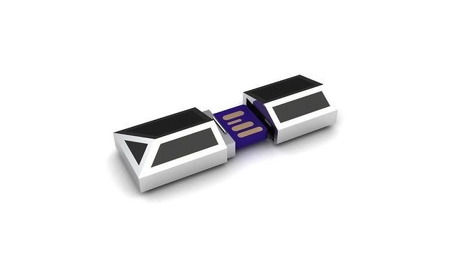 USB holder pendant 3D print model