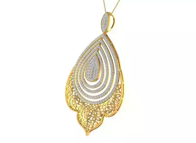 Women pendant 3dm stl render detail 3D print model