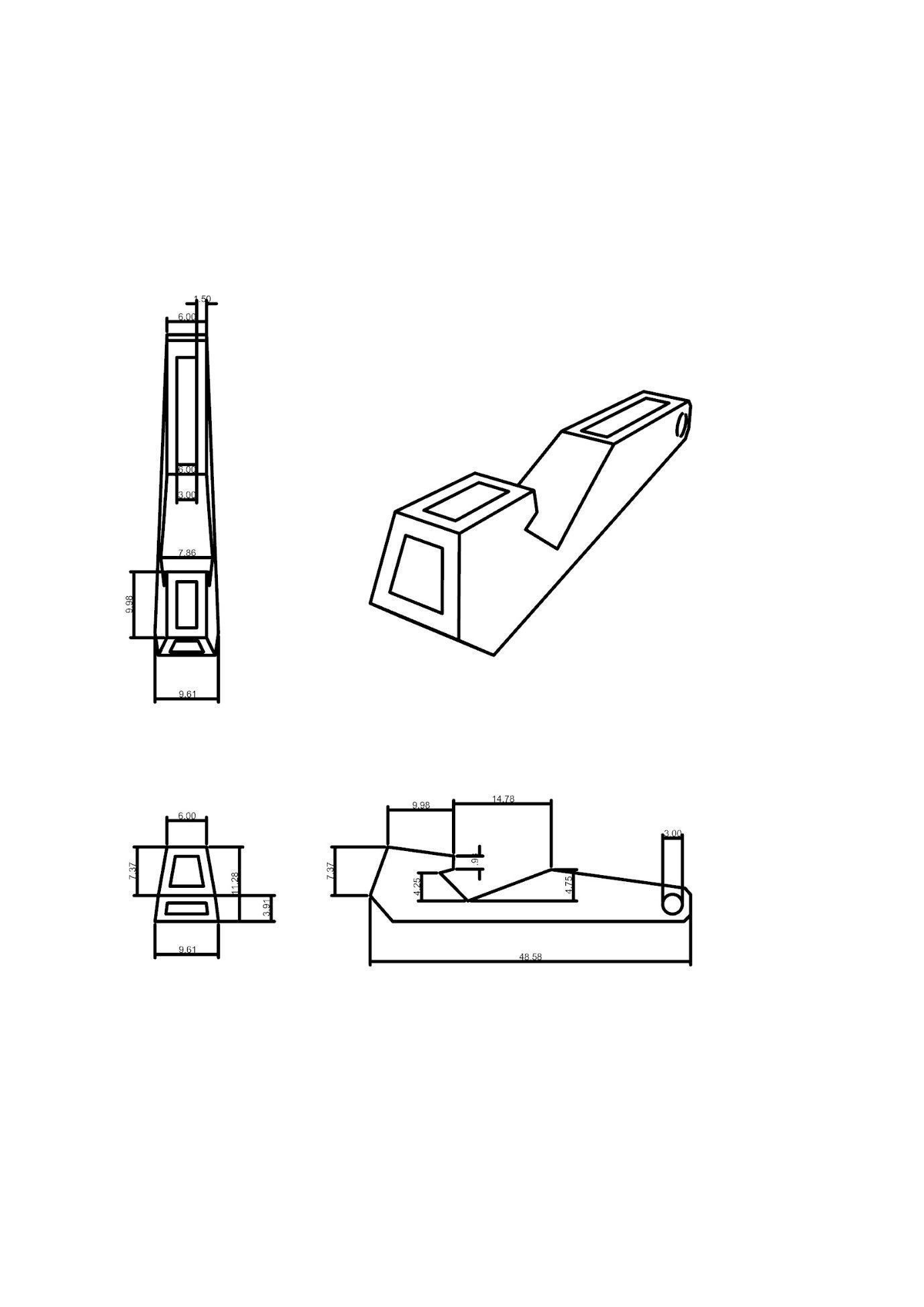  Bottel Cap opener pendant 3D print model_1