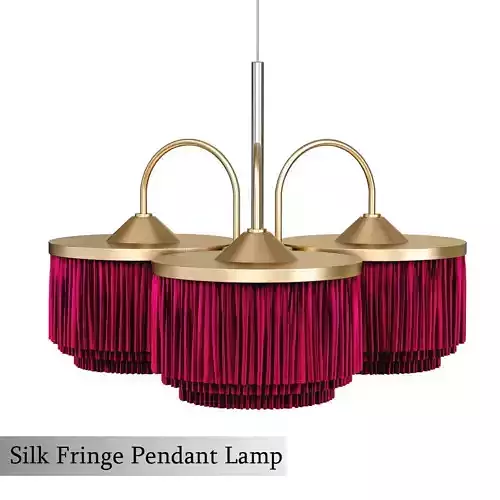 Hans Agne Jakobsson Silk Fringe Pendant Lamp 3D model