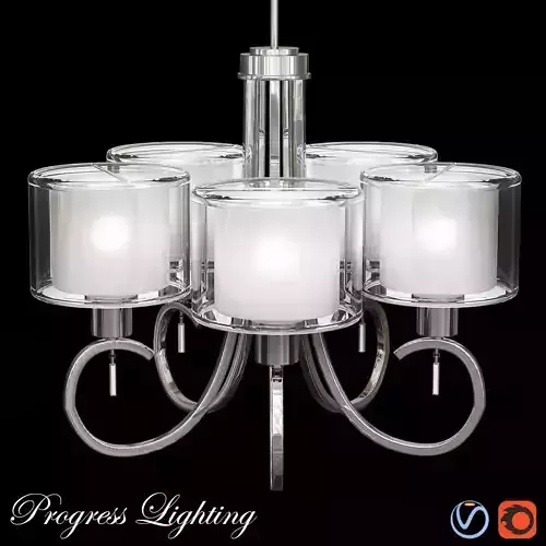 Progress Lighting Invite Collection 5 Light 3D model