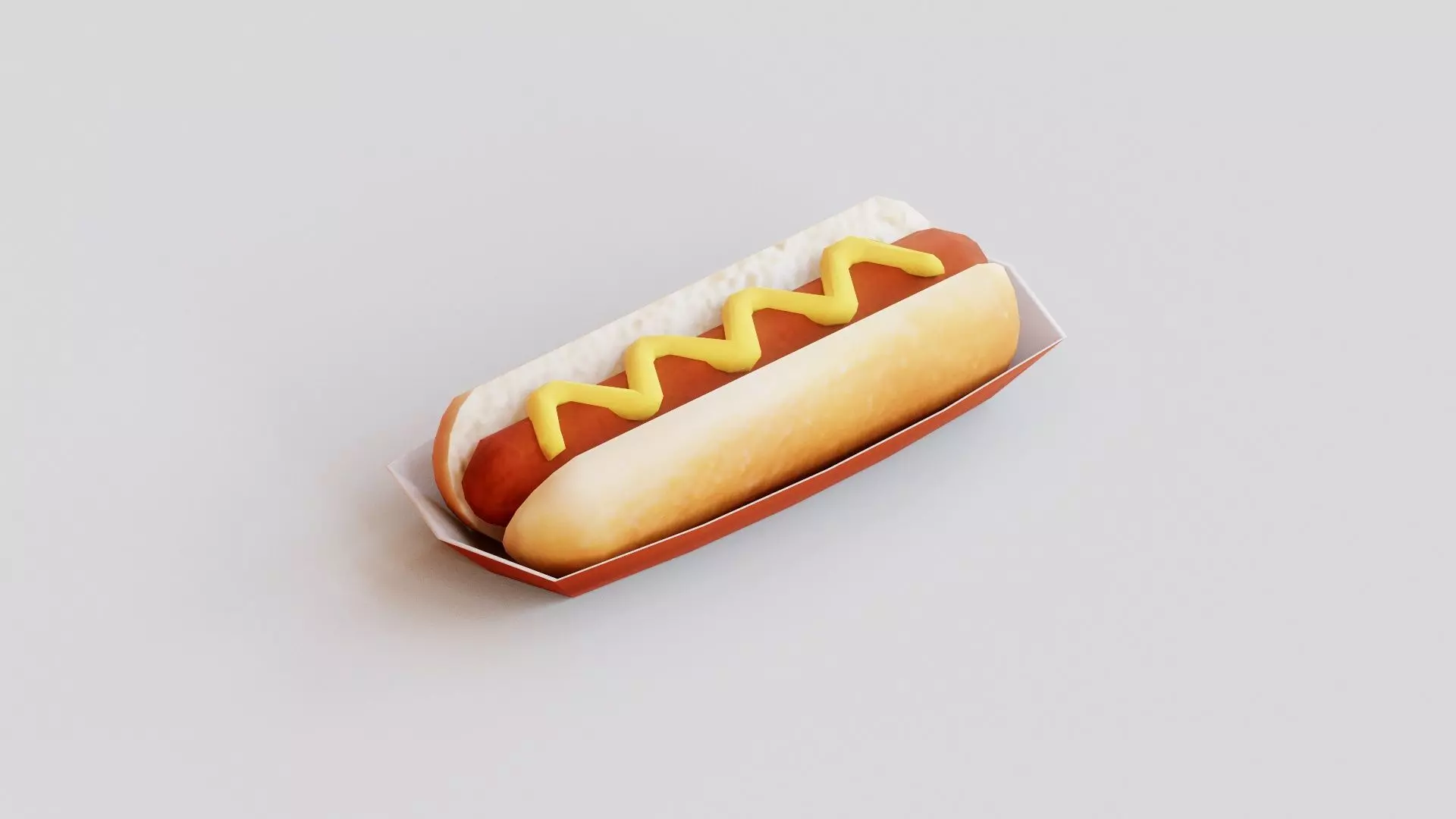 Hot Dog G06 Free low-poly 3D model