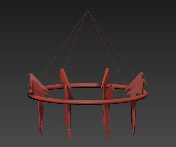 Perch Light Branch Grande 3D model_4