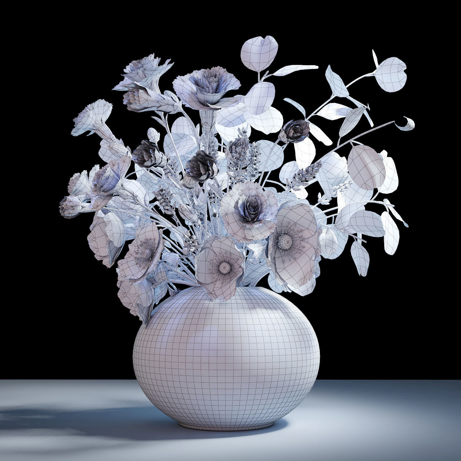 Bouquet 05 3D model_5