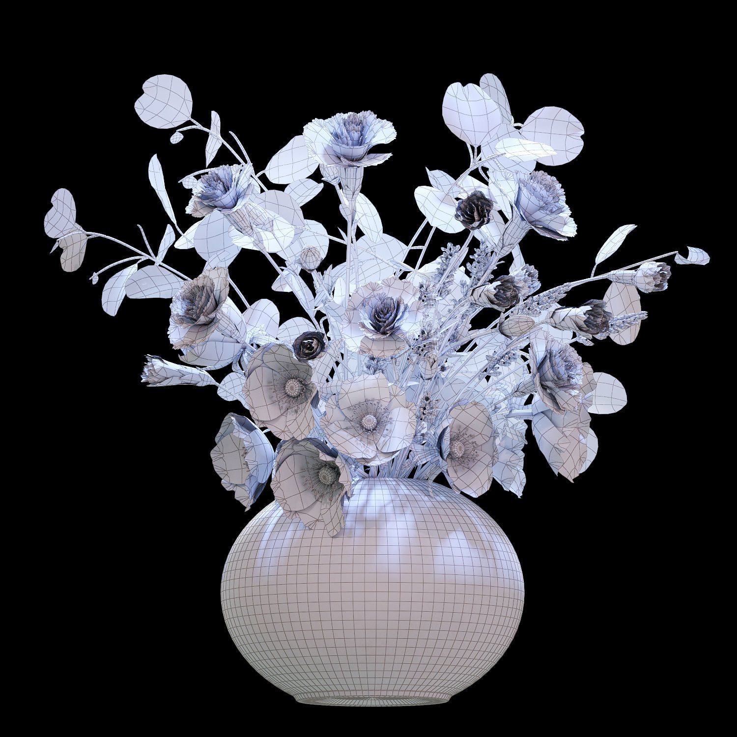 Bouquet 05 3D model_8