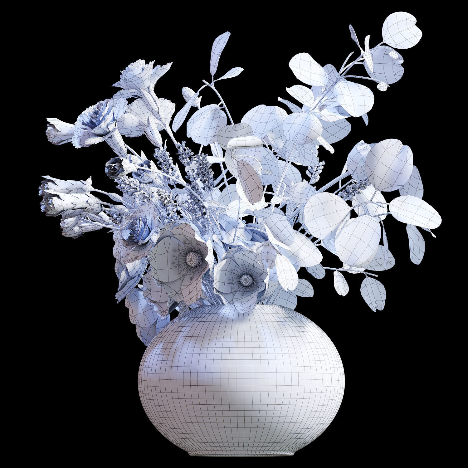 Bouquet 05 3D model_9