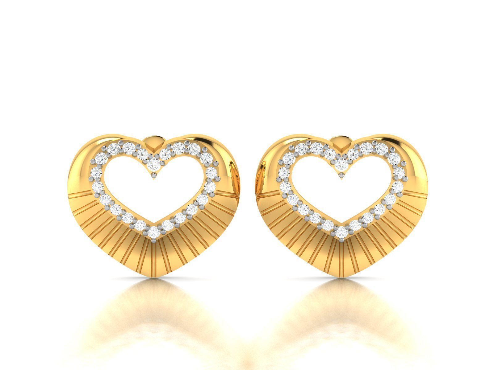 41 Pendant Earrings Set 3dm 4 view render details bulk 3D print model_5