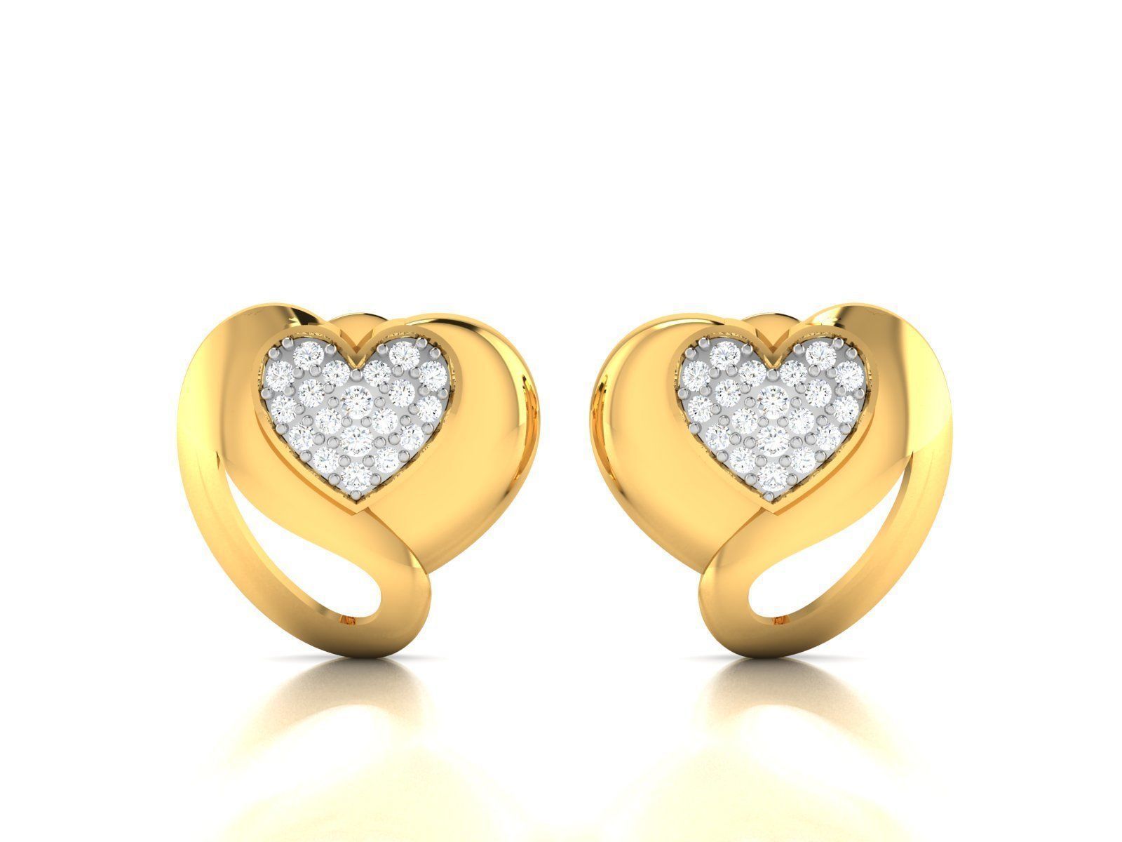 41 Pendant Earrings Set 3dm 4 view render details bulk 3D print model_7