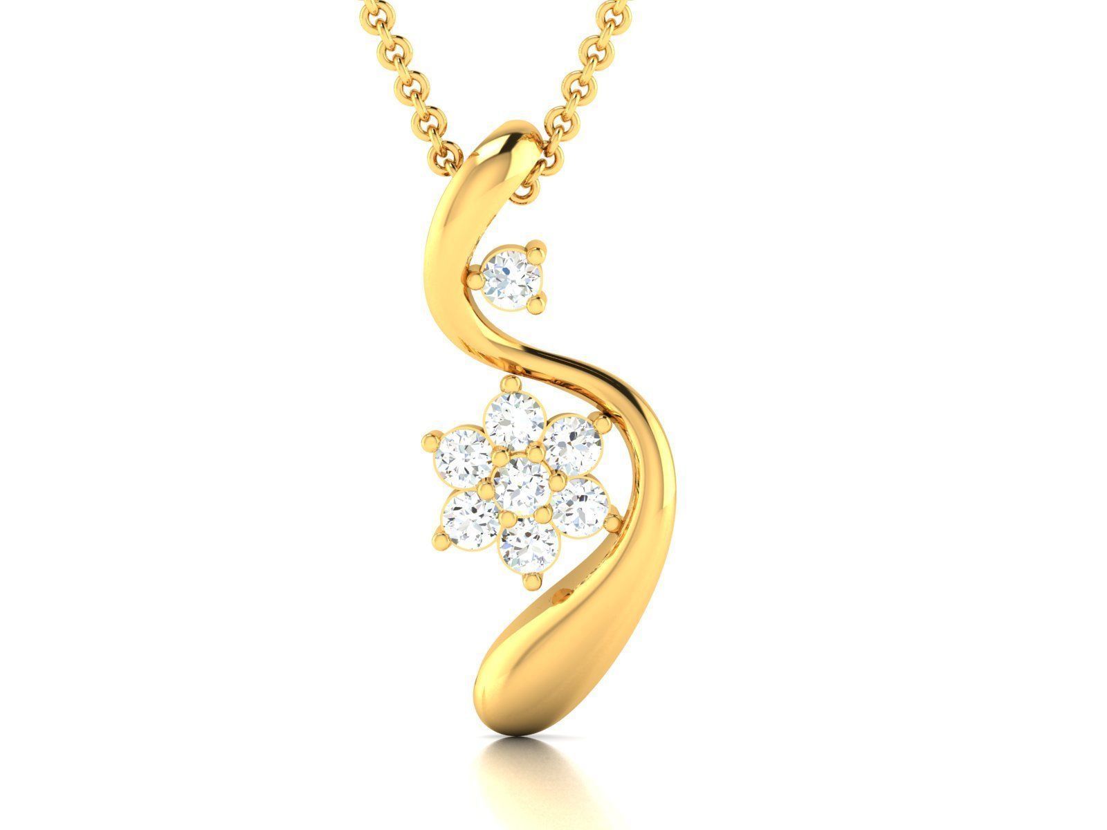 41 Pendant Earrings Set 3dm 4 view render details bulk 3D print model_30