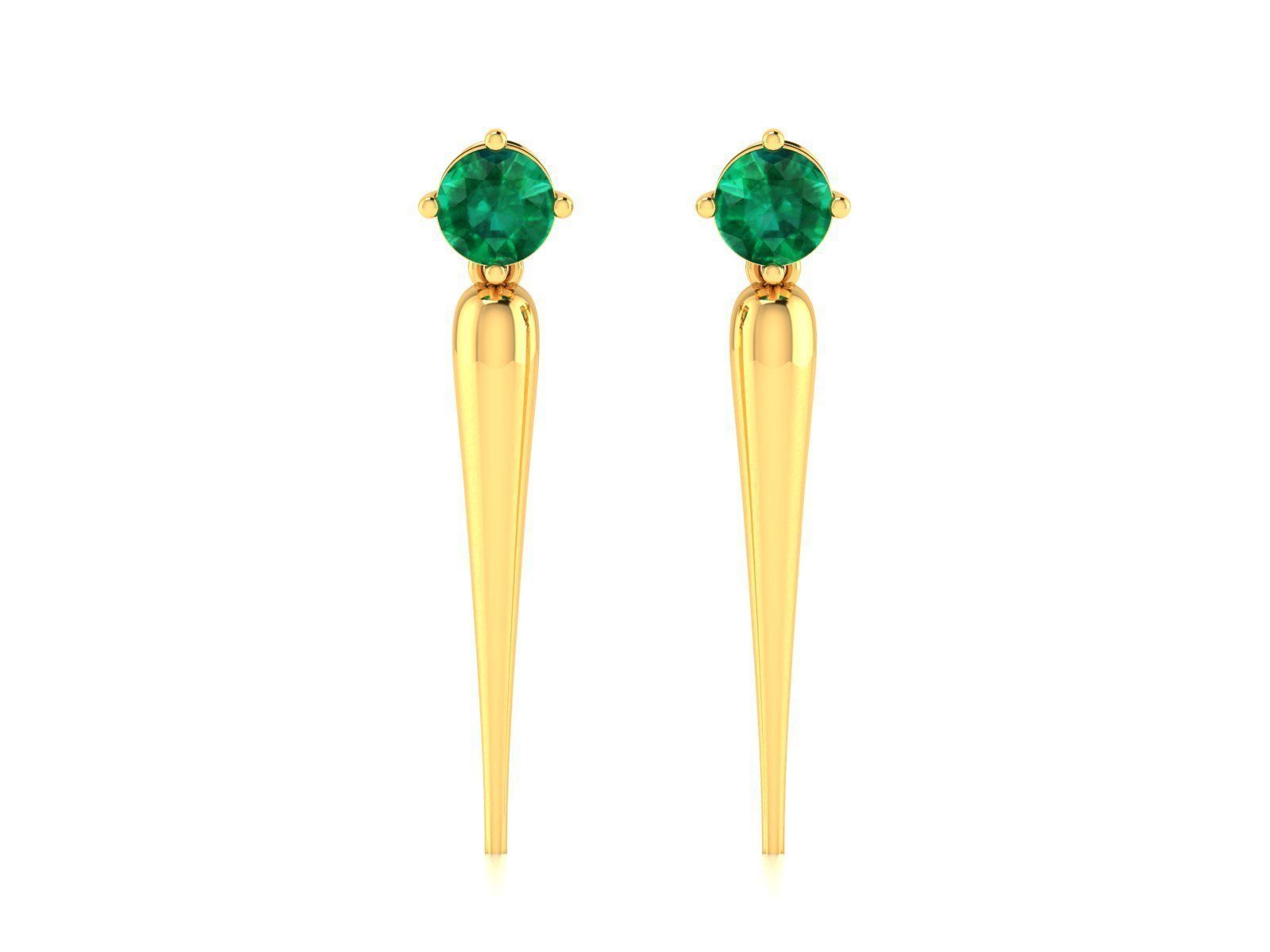 41 Pendant Earrings Set 3dm 4 view render details bulk 3D print model_35