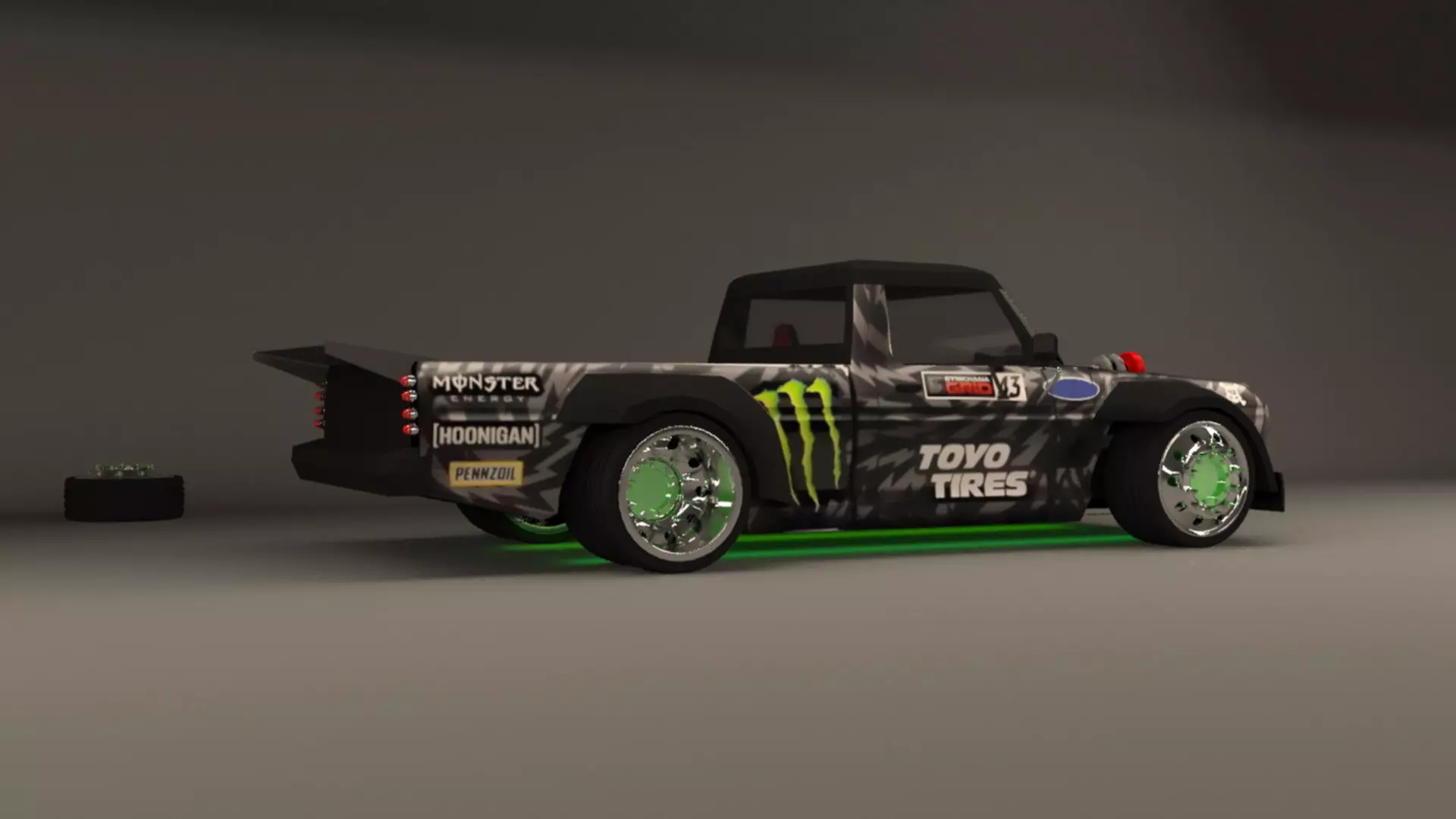 turbo truck 3D model