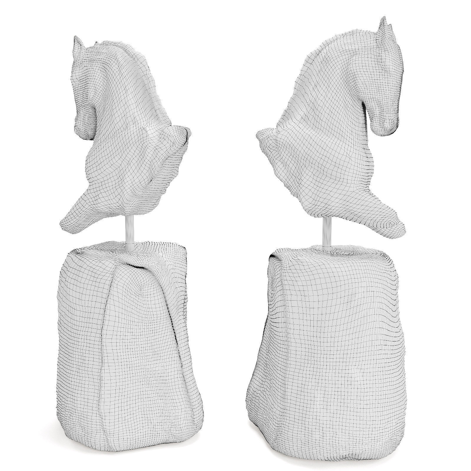 Stephanie Revennaugh Horse Bust Sclupture 3D model_4