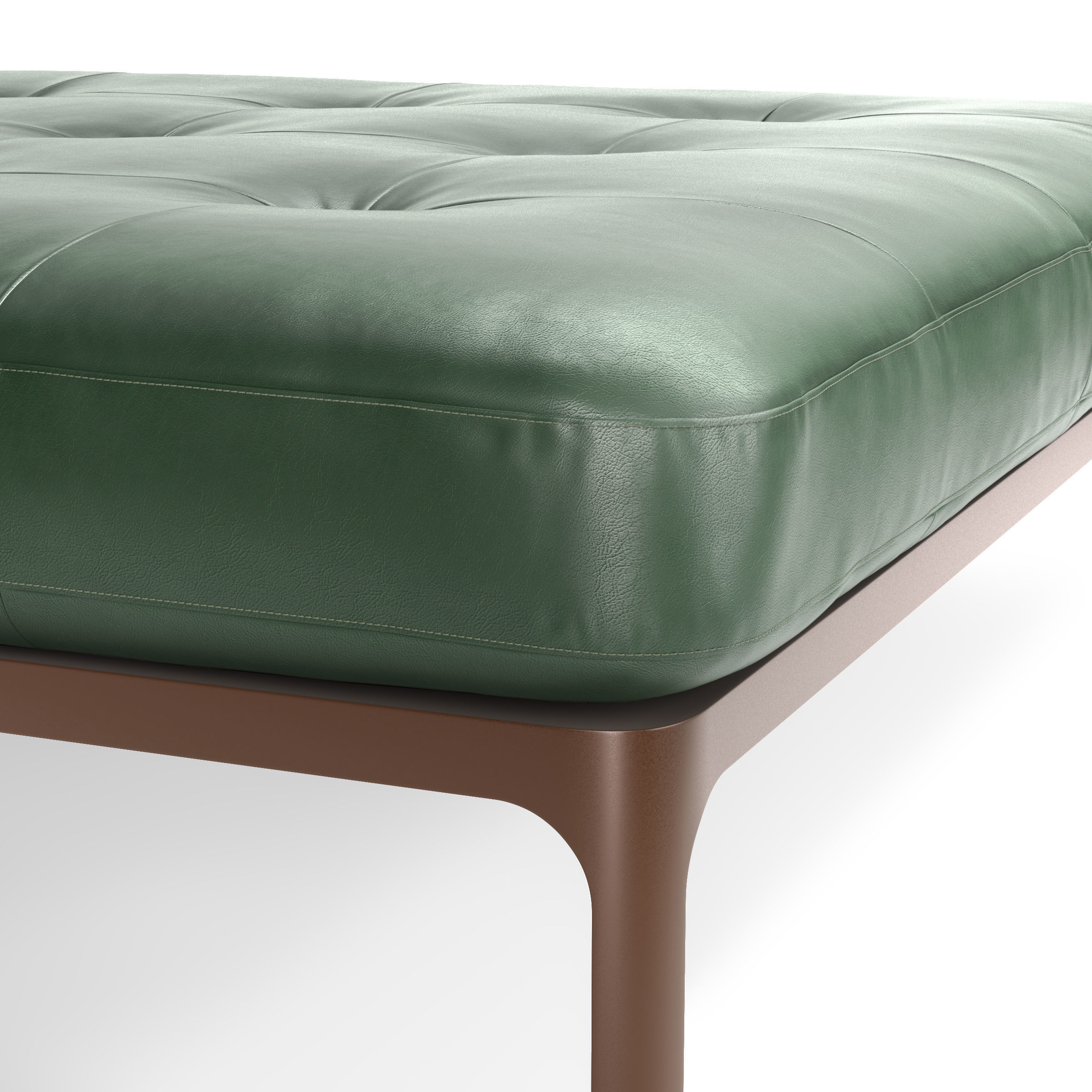 Moroso modernista bench square 160 3D model_2