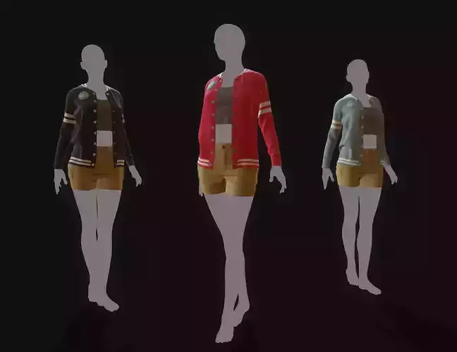 Marvelous Designer Clothes - 15 Sweater Outerwear