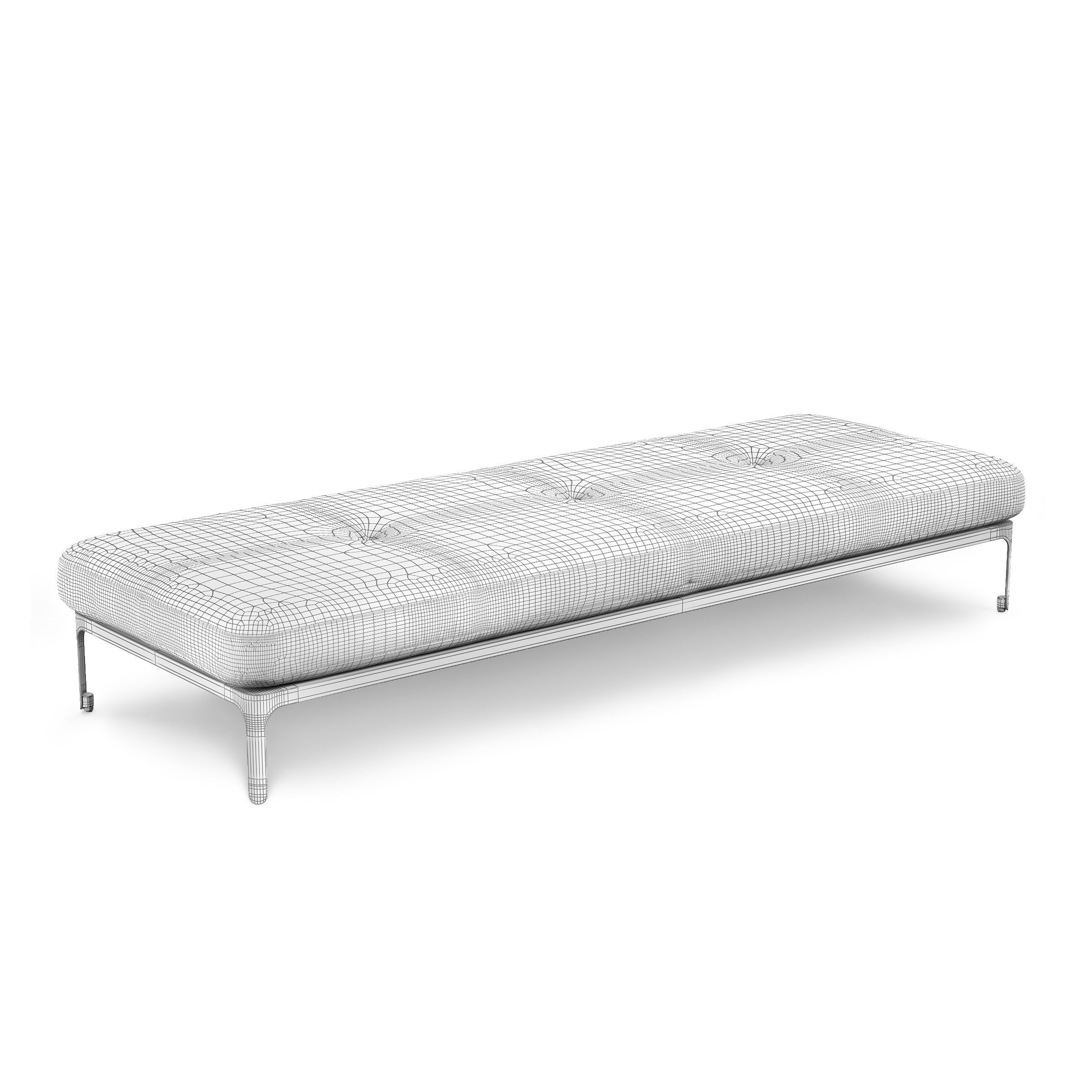 Moroso modernista bench 240 3D model_3