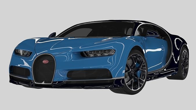 2018 Bugatti Chiron - Simple Interior 3D model