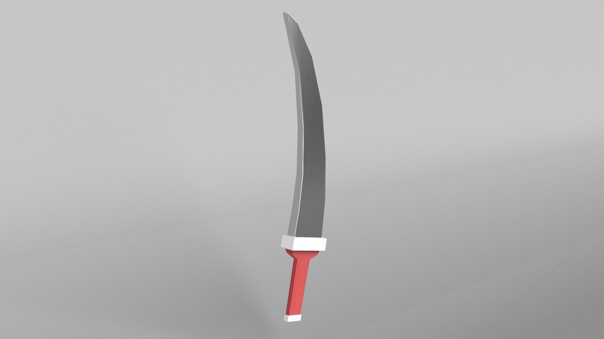Low poly knife 001 Low-poly 3D model_3