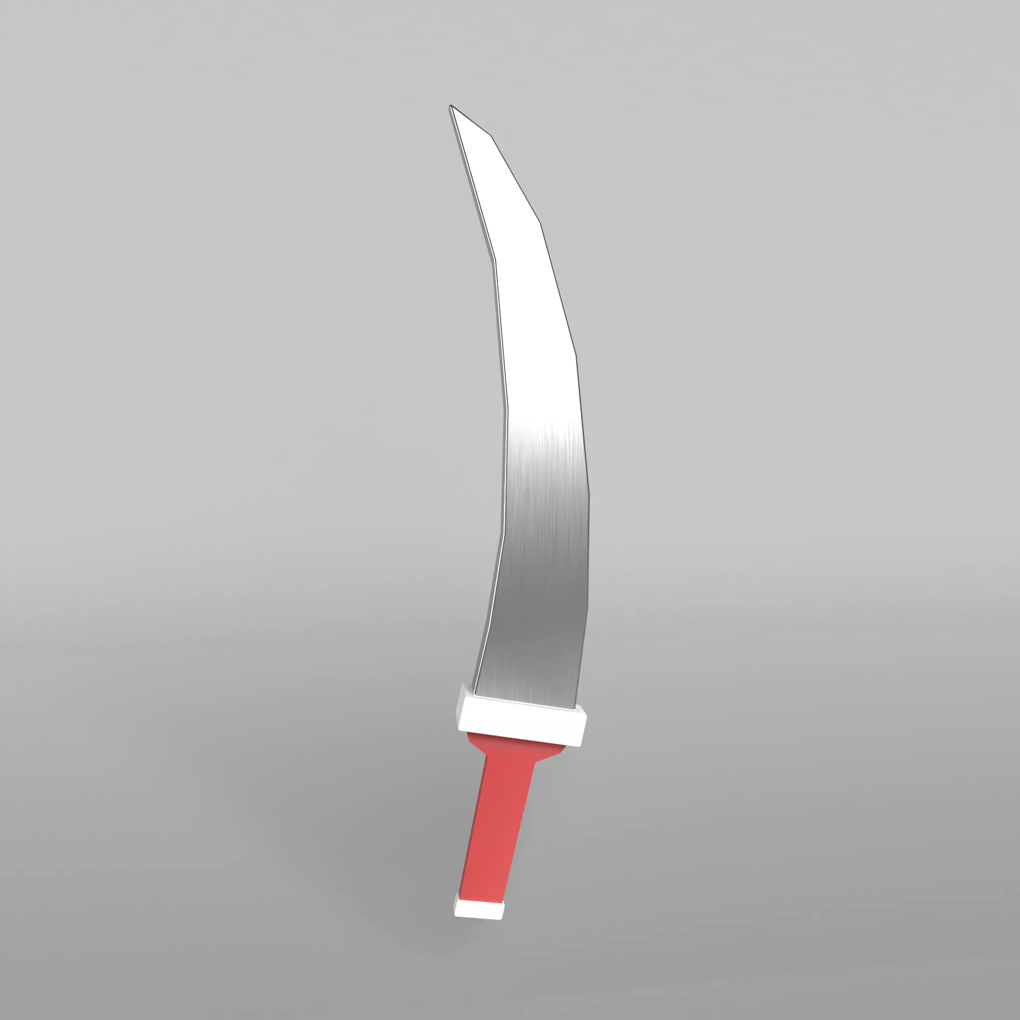 Low poly knife 001 Low-poly 3D model_0
