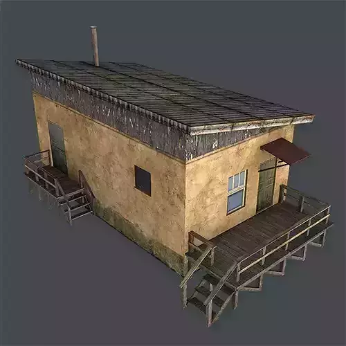 Old House Low-poly 3D model