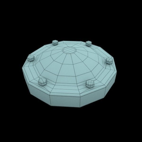 Industrial Pipes Low-poly 3D model_15