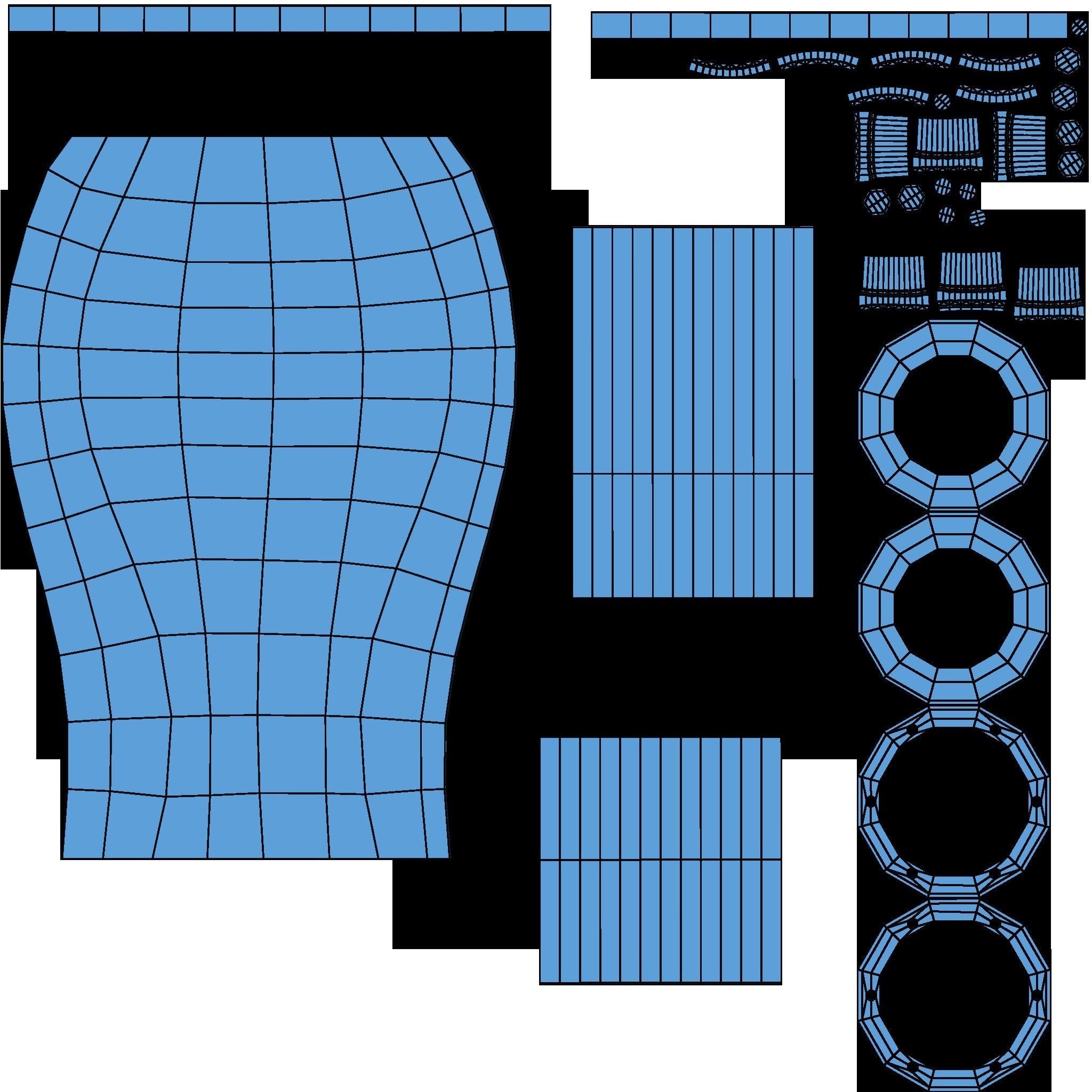 Industrial Pipes Low-poly 3D model_20
