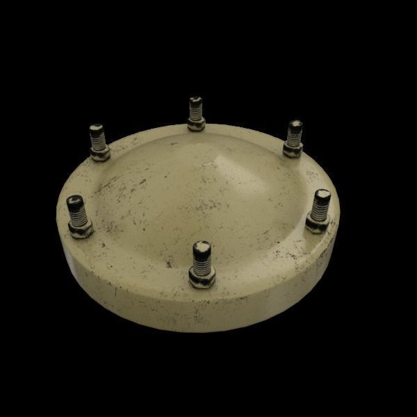 Industrial Pipes Low-poly 3D model_2