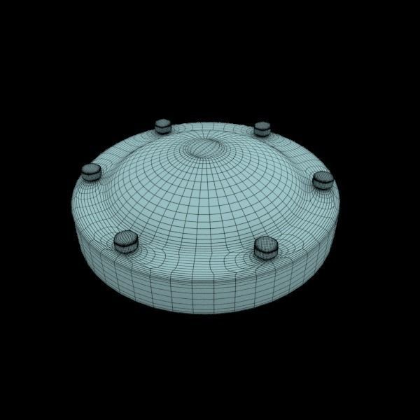 Industrial Pipes Low-poly 3D model_16