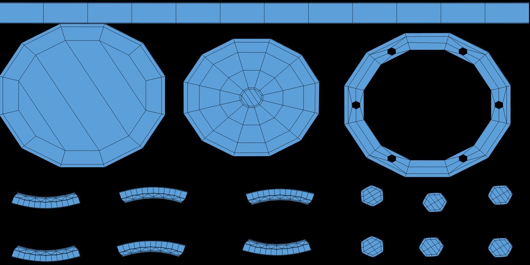 Industrial Pipes Low-poly 3D model_22