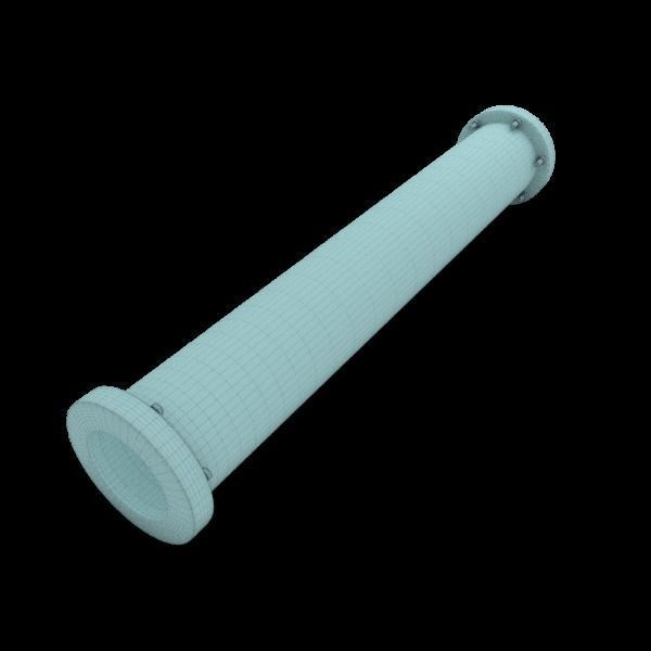 Industrial Pipes Low-poly 3D model_9