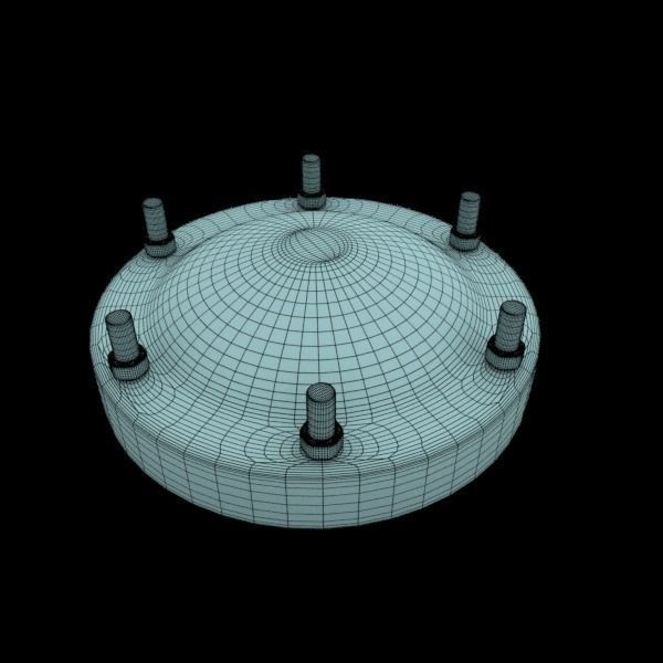 Industrial Pipes Low-poly 3D model_3