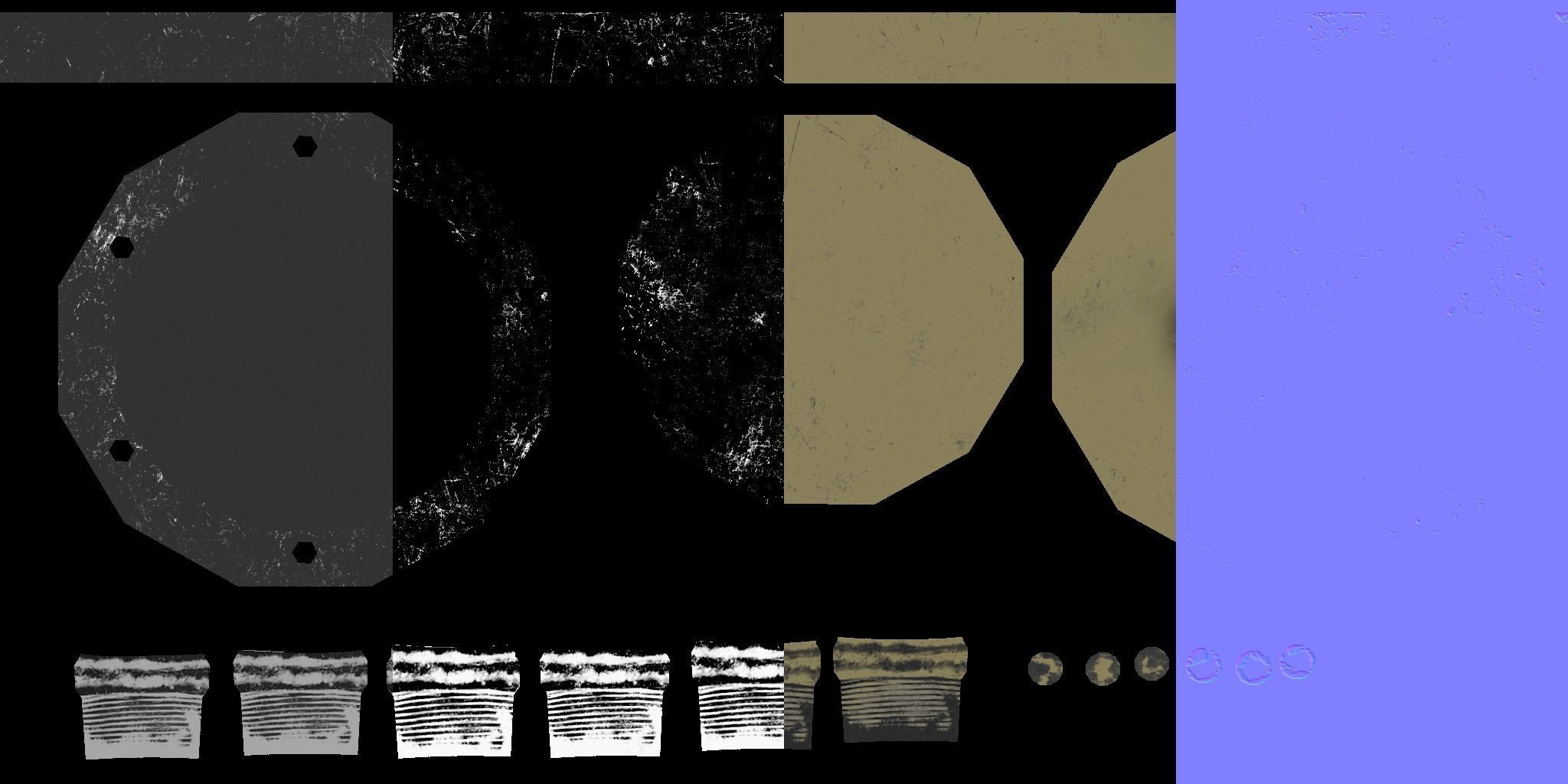 Industrial Pipes Low-poly 3D model_19