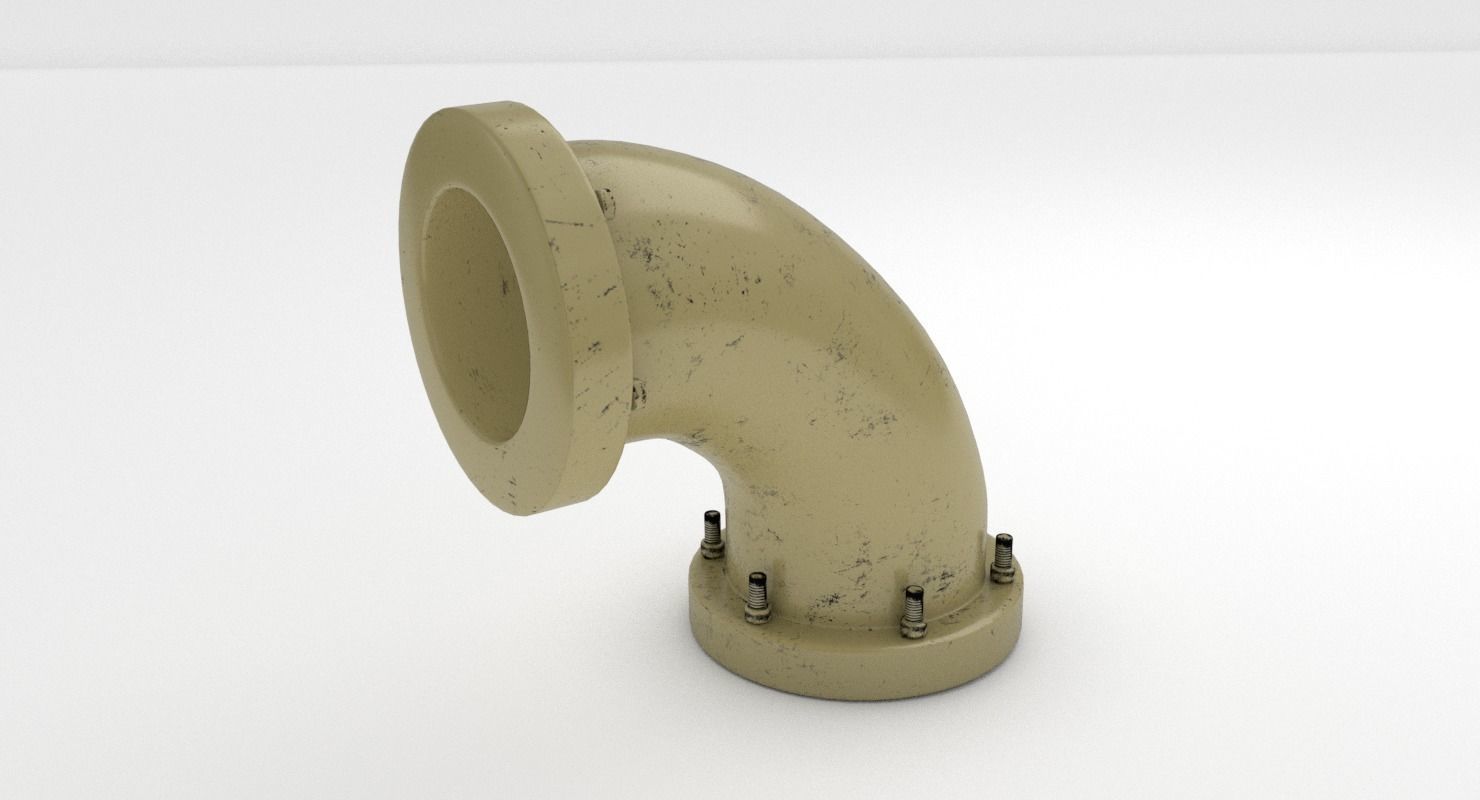 Industrial Pipes Low-poly 3D model_11