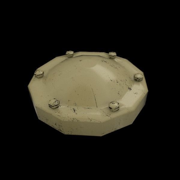 Industrial Pipes Low-poly 3D model_17