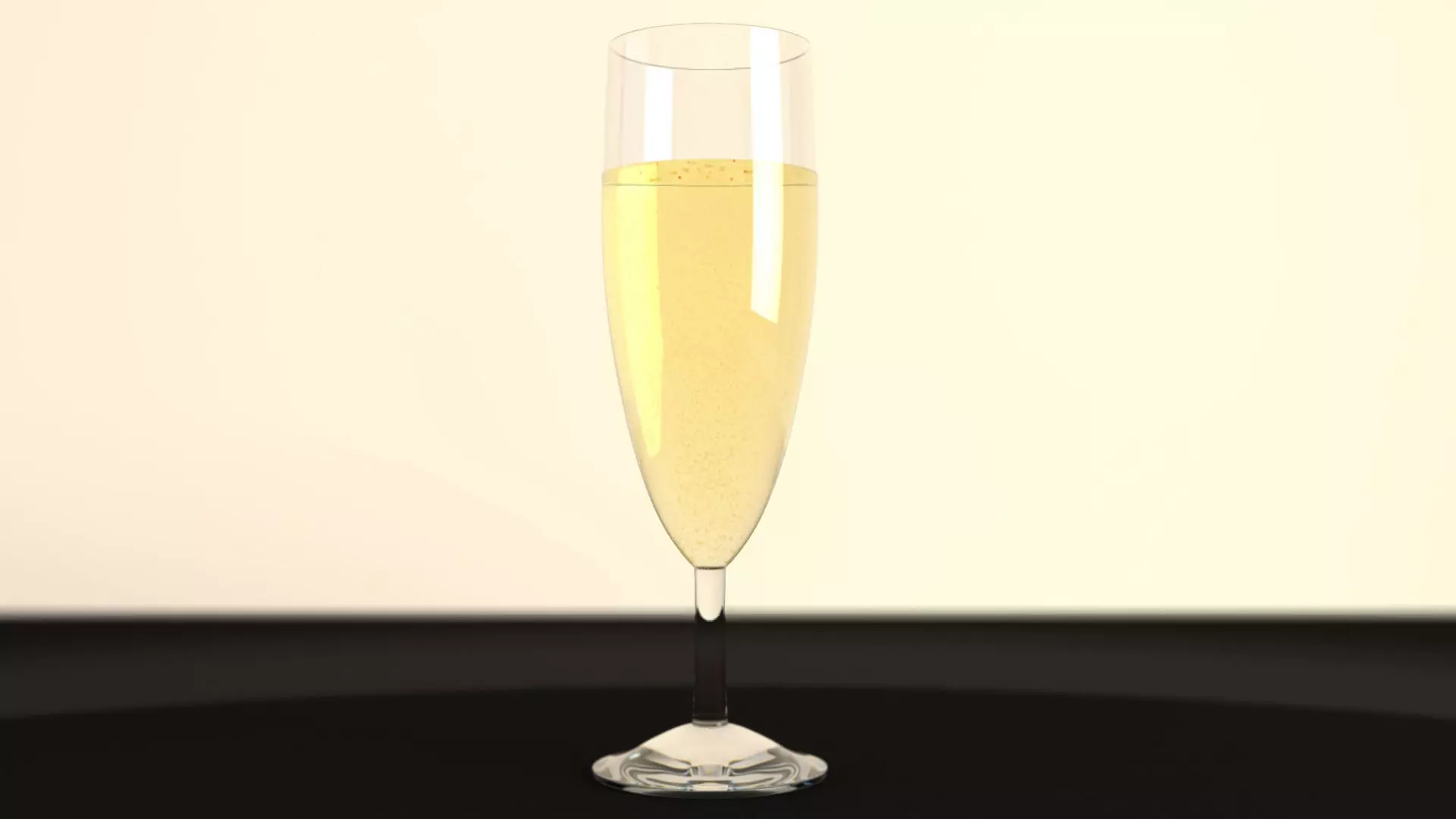 GLASS---Champagne glass of champagne 3D model