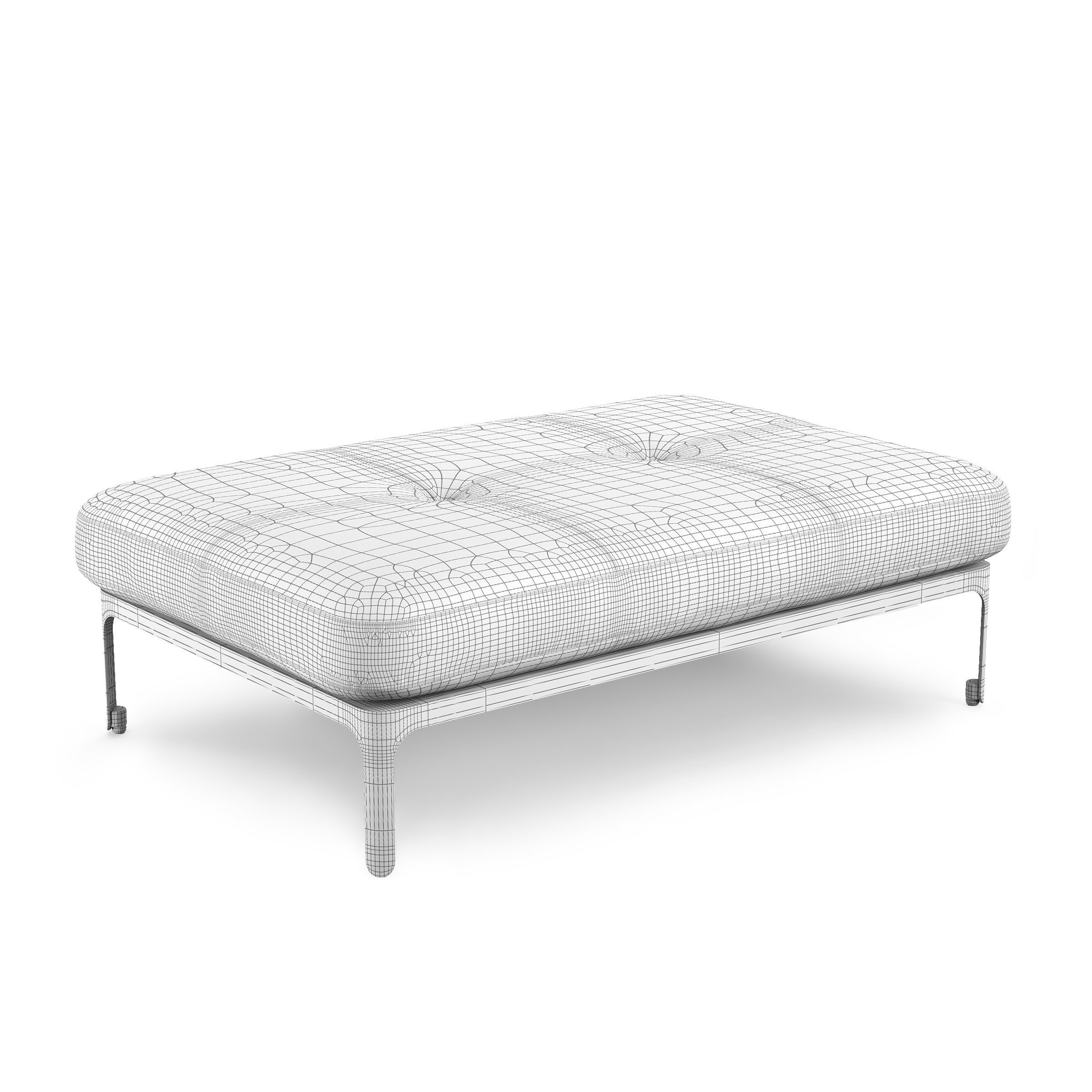 Moroso modernista bench 130 3D model_3