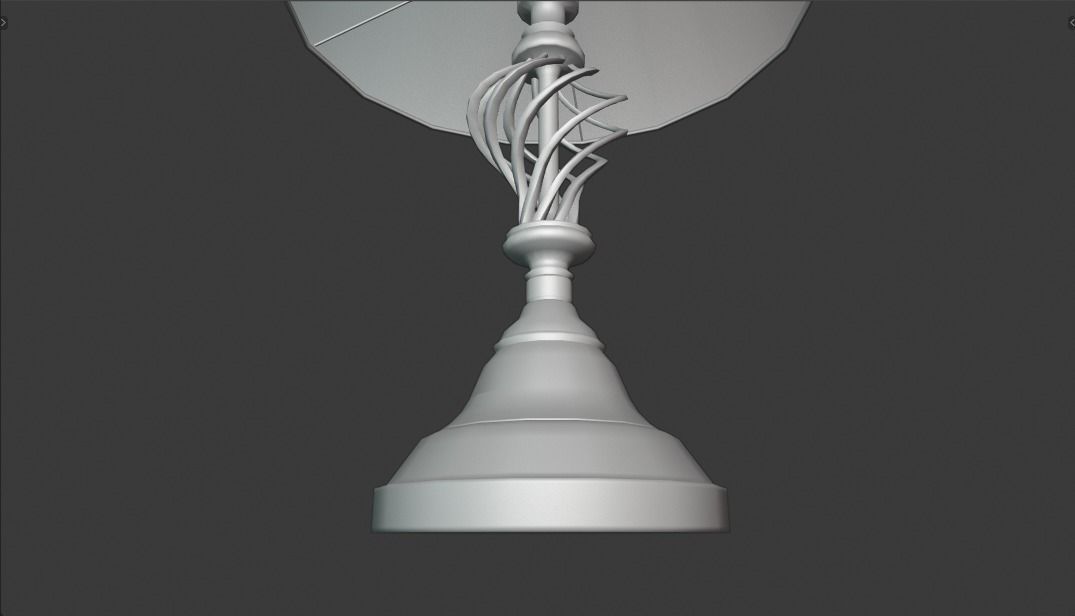 High-quality 3D Bedroom Table Lamp - PBR Model 3D model_11