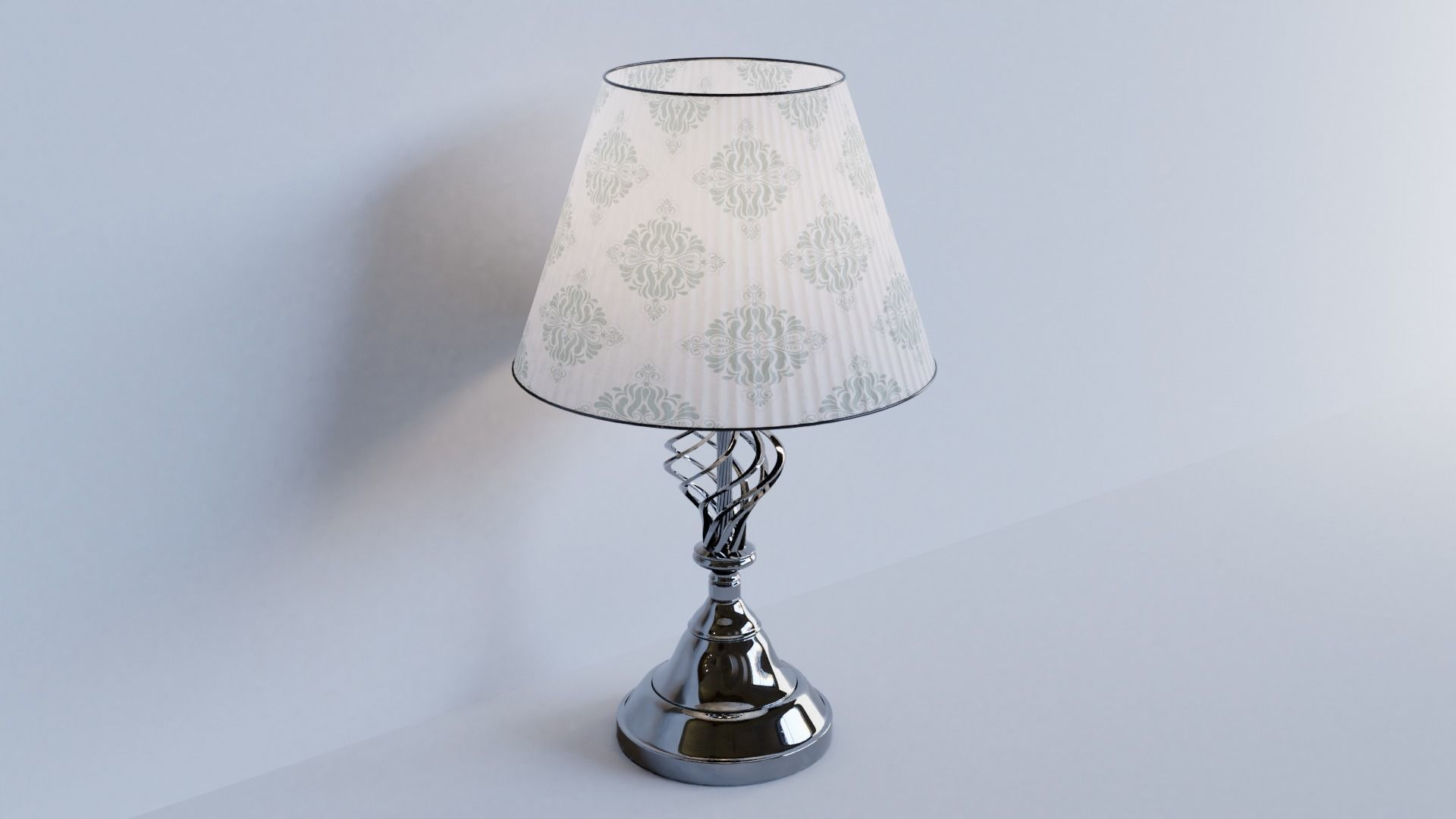 High-quality 3D Bedroom Table Lamp - PBR Model 3D model_2