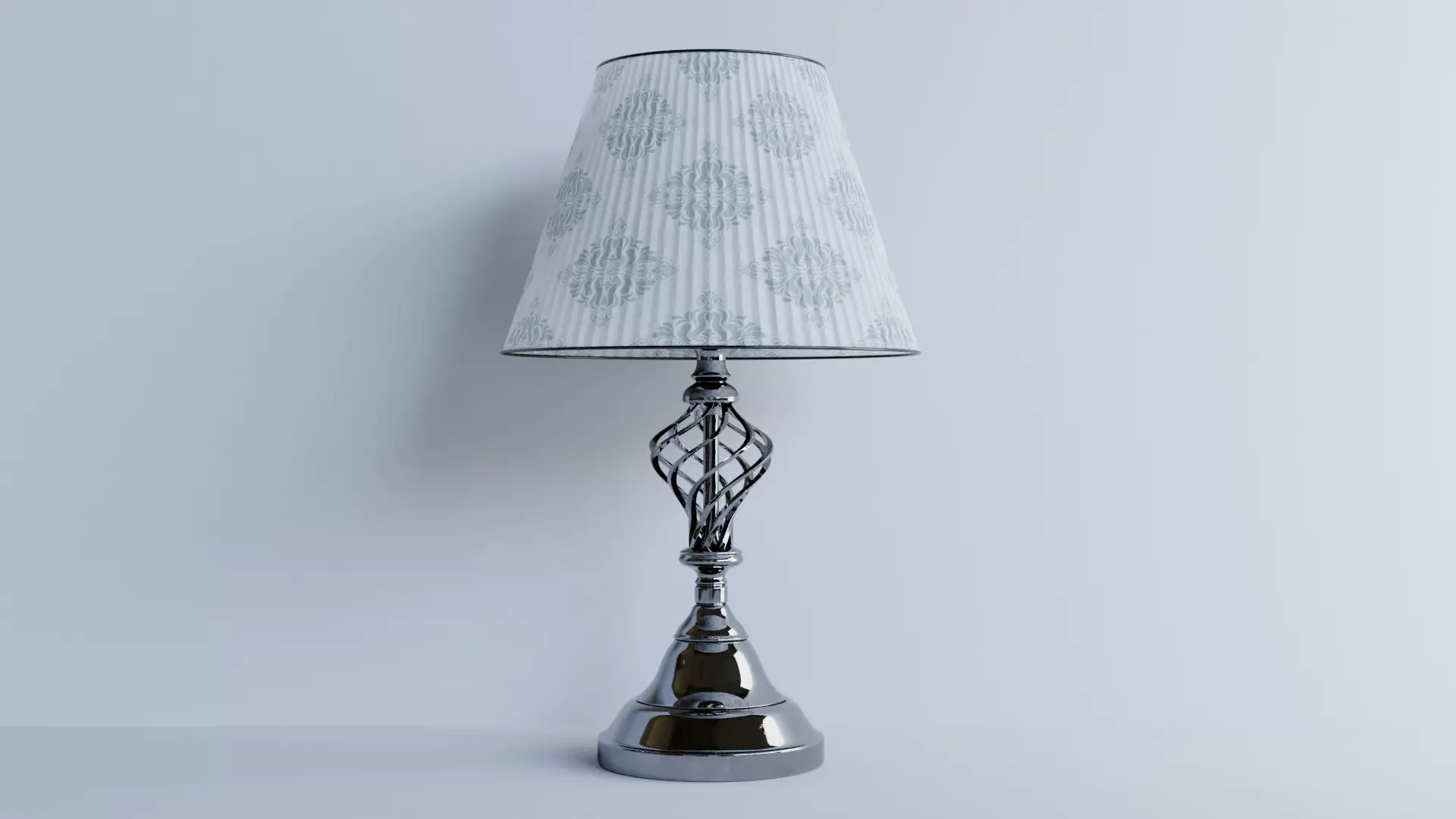 High-quality 3D Bedroom Table Lamp - PBR Model 3D model_0