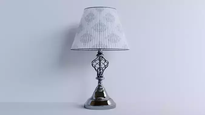 High-quality 3D Bedroom Table Lamp - PBR Model  3D model