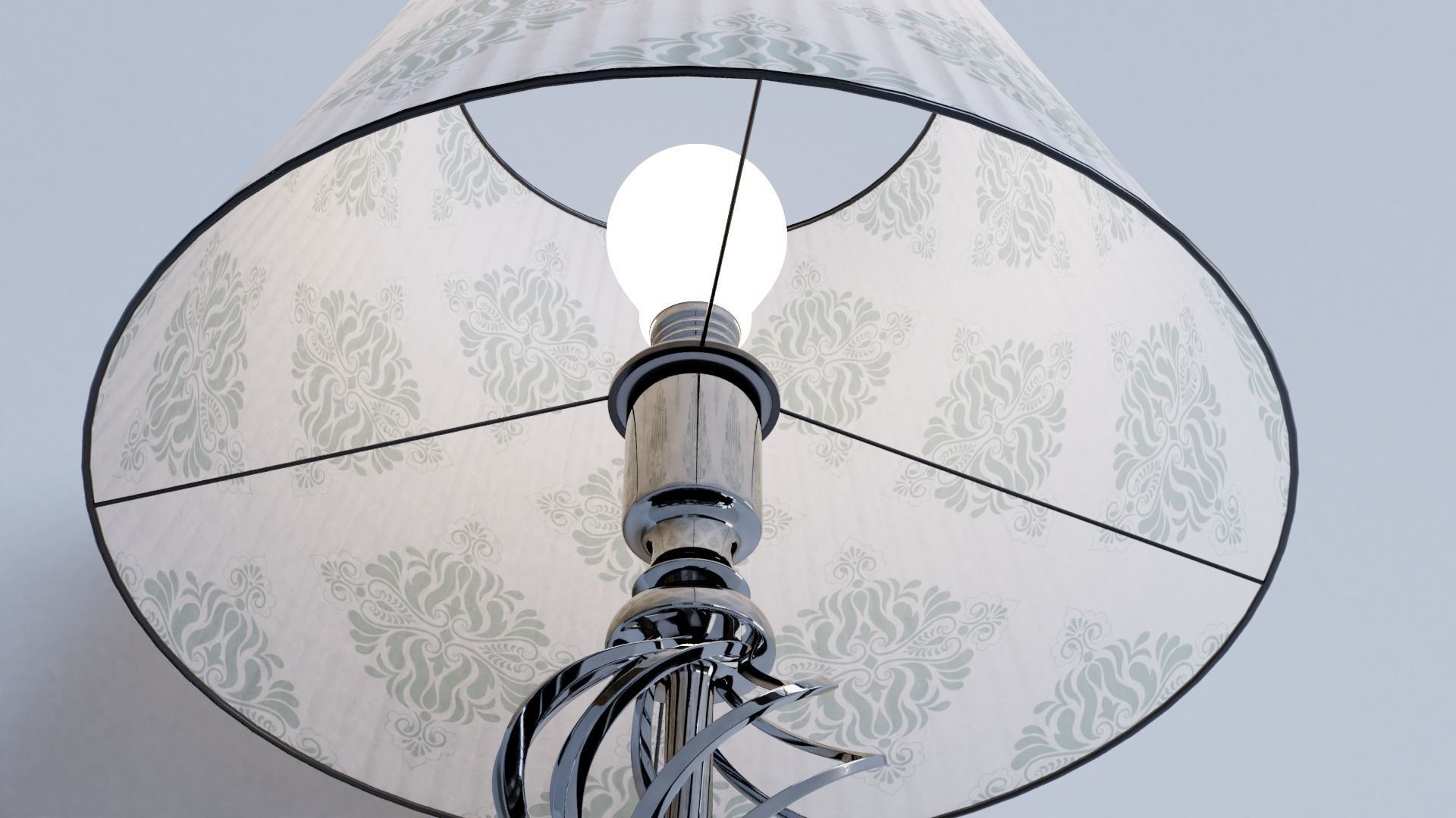 High-quality 3D Bedroom Table Lamp - PBR Model 3D model_4