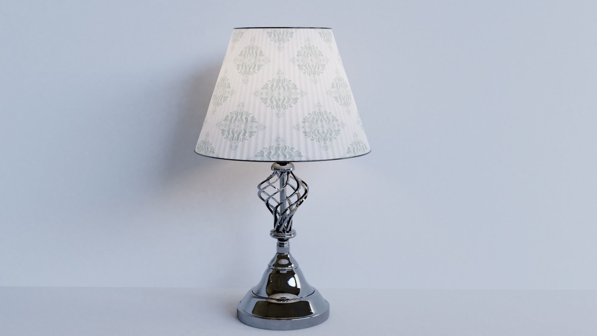 High-quality 3D Bedroom Table Lamp - PBR Model 3D model_3