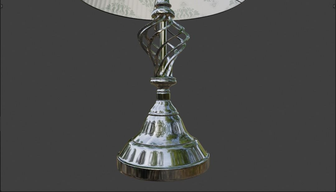 High-quality 3D Bedroom Table Lamp - PBR Model 3D model_25