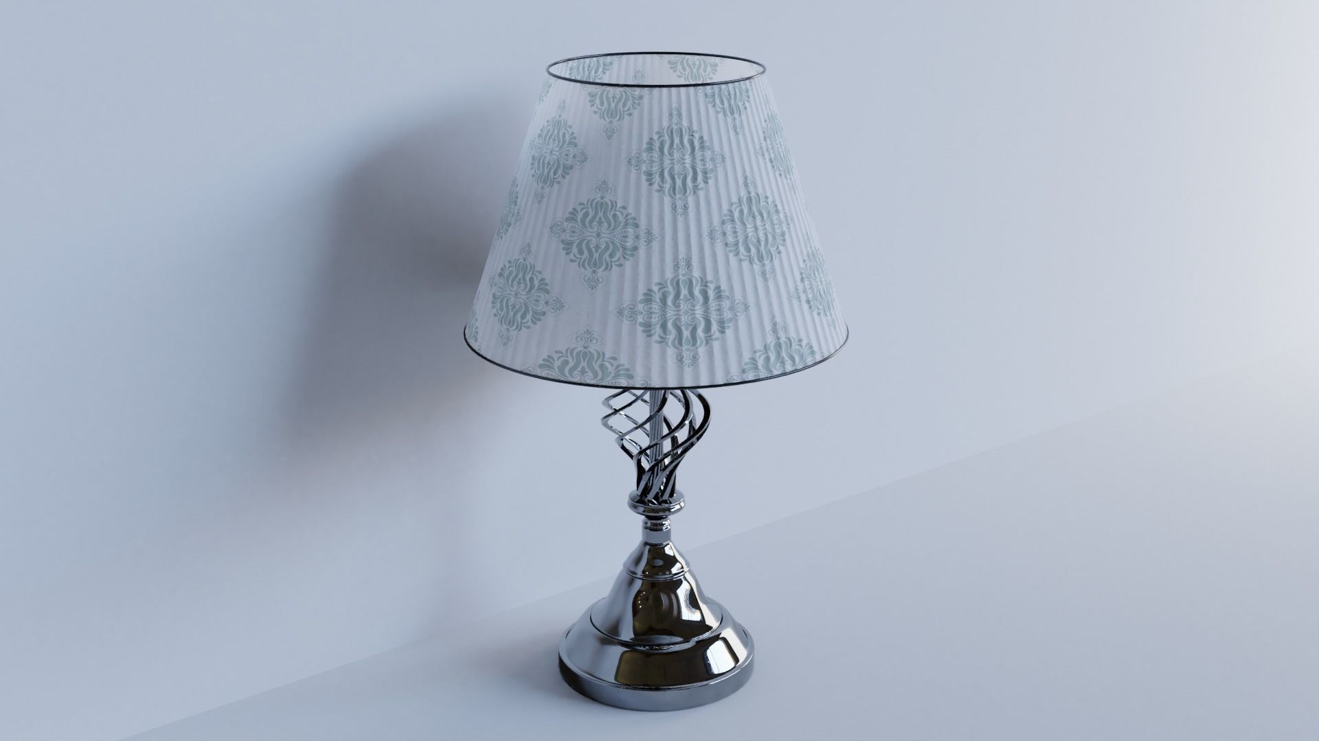 High-quality 3D Bedroom Table Lamp - PBR Model 3D model_1